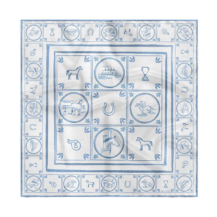 Écharpe Derby Delft pour la vente par Maizie Clarke LLC