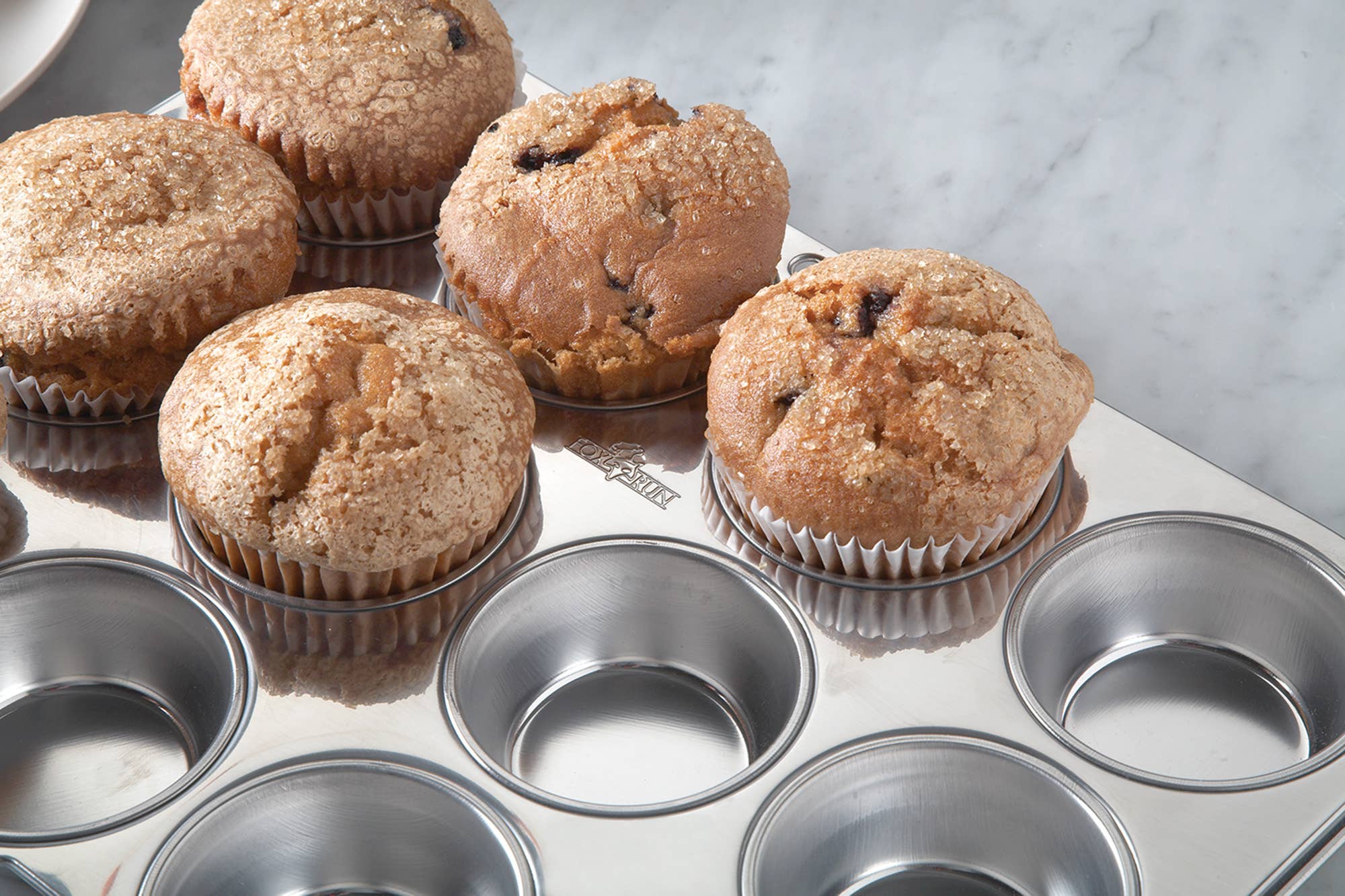 Fox Run Brands - Wholesale Cupcake/Muffin Pan - Fox Run Stainless Steel 12 Cup Muffin Pan, 10.5" x 13.75"2