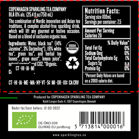 Zepeim - Vendita all'ingrosso Aperitivo/Cocktail analcolico - Tè frizzante BLÅ Copenhagen6