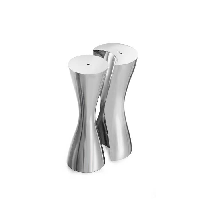 Nambe - Wholesale Salt & Pepper Shaker Set - Hug Salt & Pepper Shakers