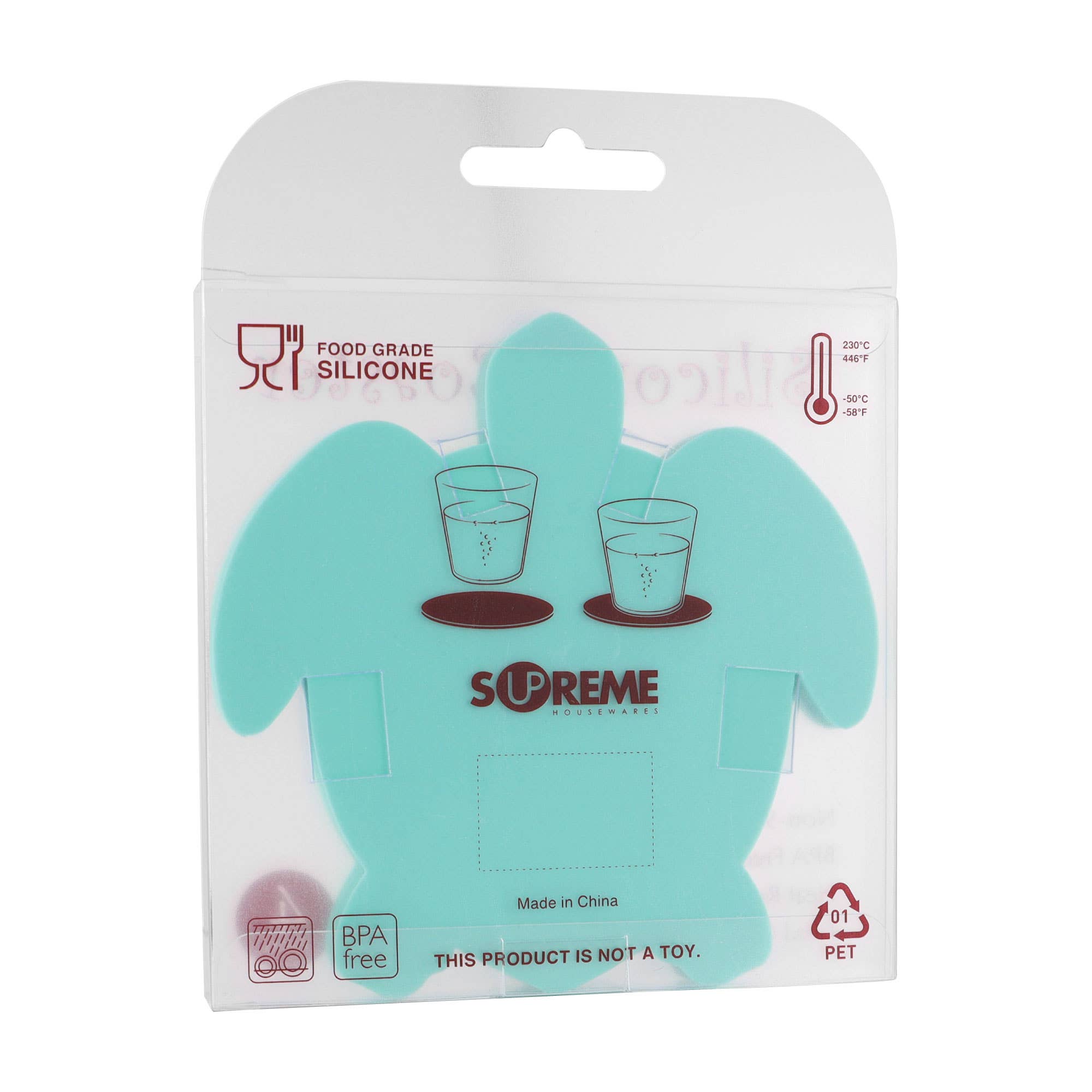 Supreme Housewares - Wholesale Coasters - Sea Turtle Silicone Coaster - Set of 43