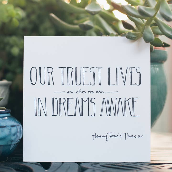 In Dreams Awake | Everyday & Inspiration Card for wholesale by Lacelit | Stationery & Gifts by Kimberly Kuniko