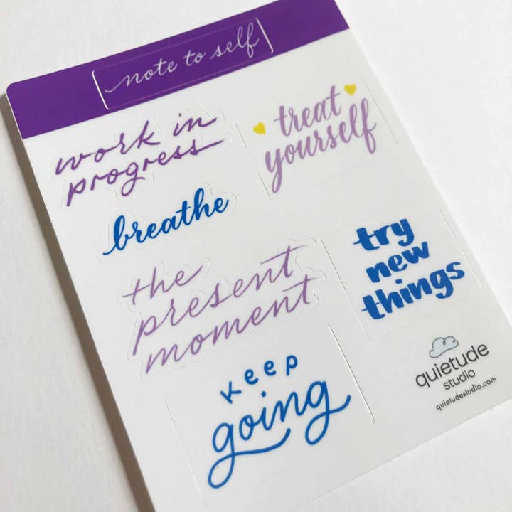 Pegatinas autocuidado para venta al por mayor de Quietude Studio