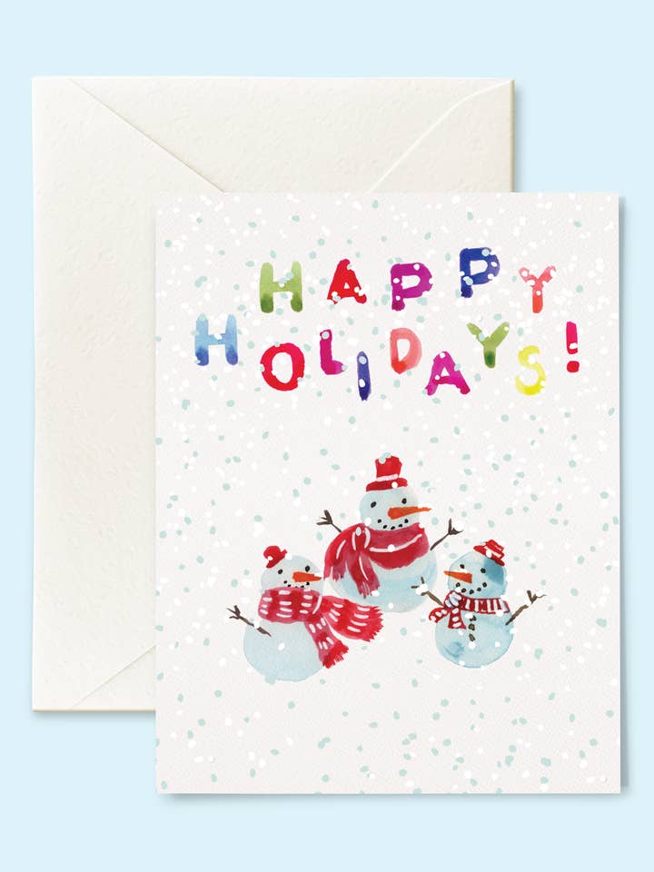 Snowman Trio Holiday Cheer for wholesale by MKD Monica Kane Design