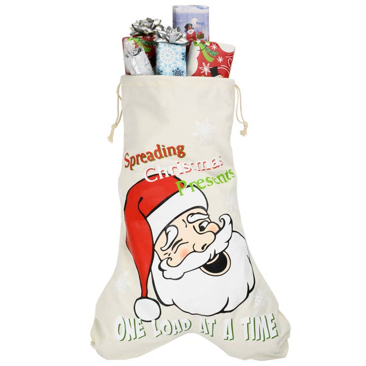 Tree Buddees - Wholesale Gift bag - Funny Santa's Sack Christmas Bags for Gifts, Stocking Canvas Bag1