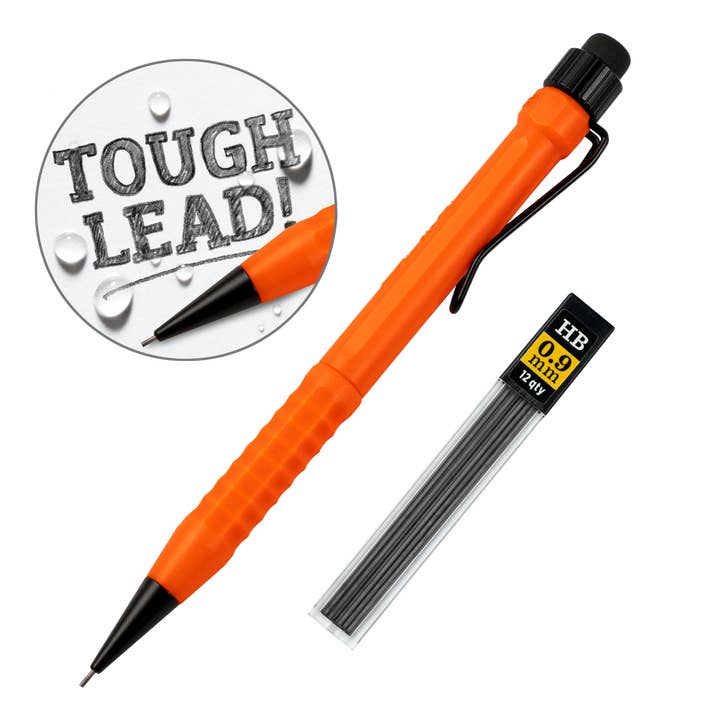 Orange Twist Advance Mechanical Pencil, Orange Plastic Body  for wholesale by Rite in the Rain