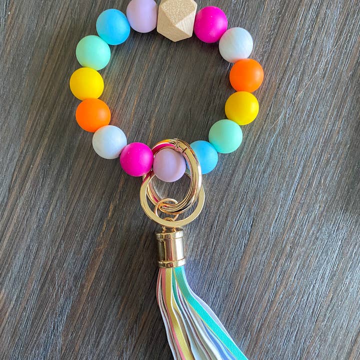 JILLIAN INK LLC - Wholesale Keychain - Women's - Rainbow Wristlet Keychain