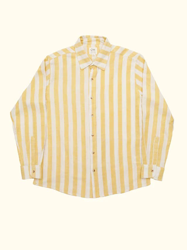 chemise à manches longues en coton régénératif naturé pour la vente par Otherwise