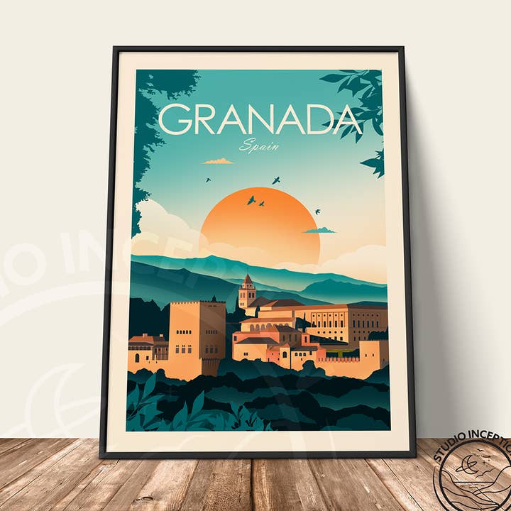 Imprimé de style traditionnel de Grenade pour la vente par Studio Inception