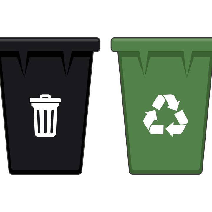 Pegatinas de vinilo para basura y reciclaje, pegatinas para cubos de basura, pegatina para contenedor de reciclaje, etiqueta para cubo de basura, etiquetas de basura y reciclaje, pegatina de vinilo para reciclaje. para venta al por mayor de Decals Online