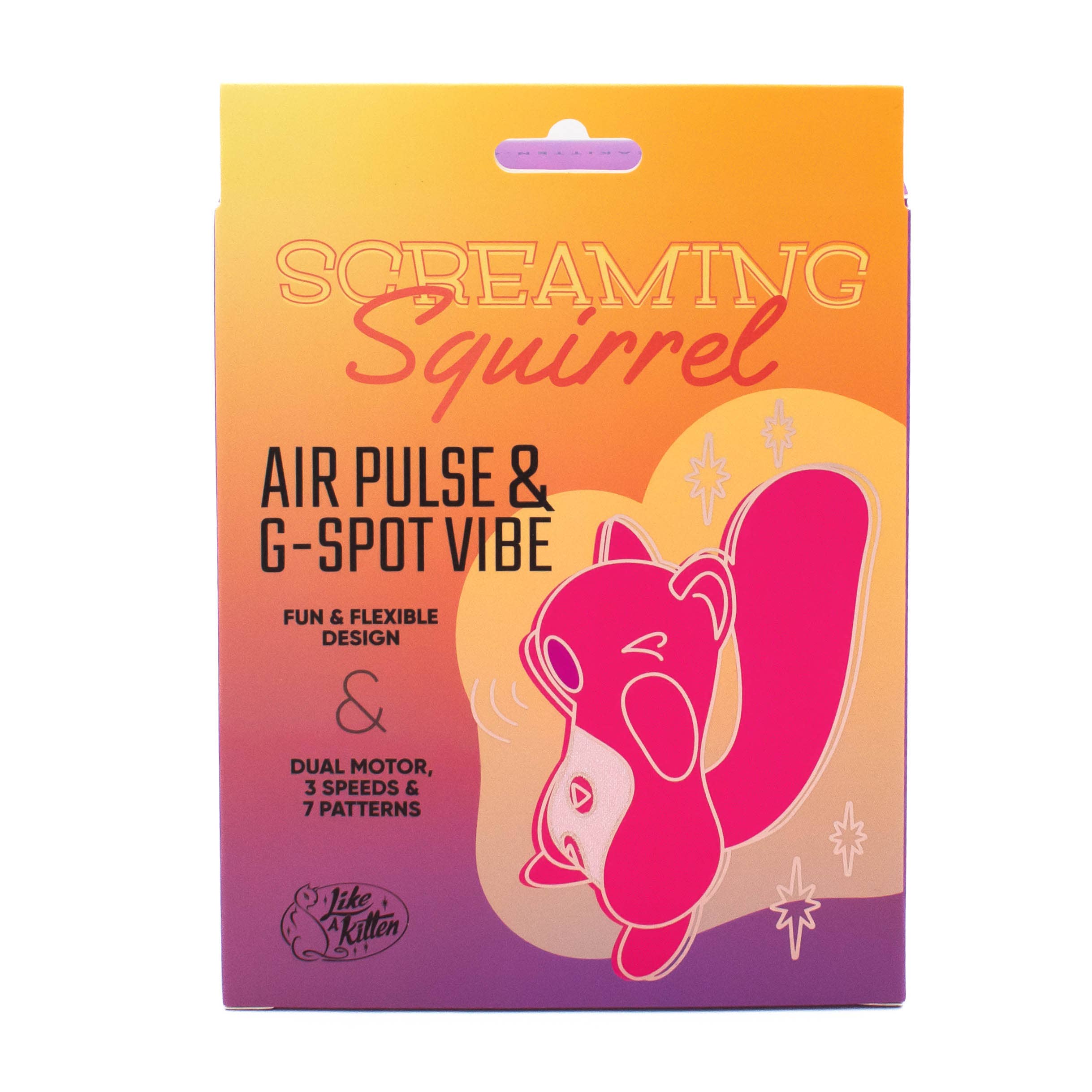 Like A Kitten - Wholesale Sex Toy - Screaming Squirrel Dual Motor Air Pulse & G-Spot Vibrator3