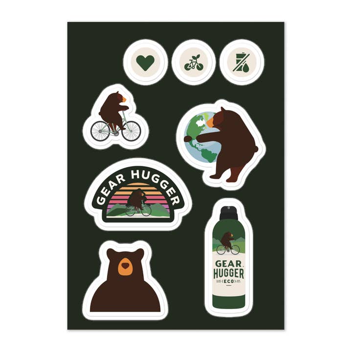 Gear Hugger Sticker Sheet for wholesale by Gear Hugger