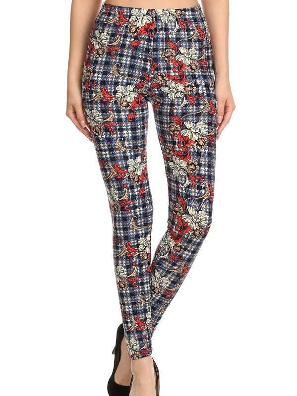 Sueded Gingham Style Legging for wholesale by Flirty & Femme