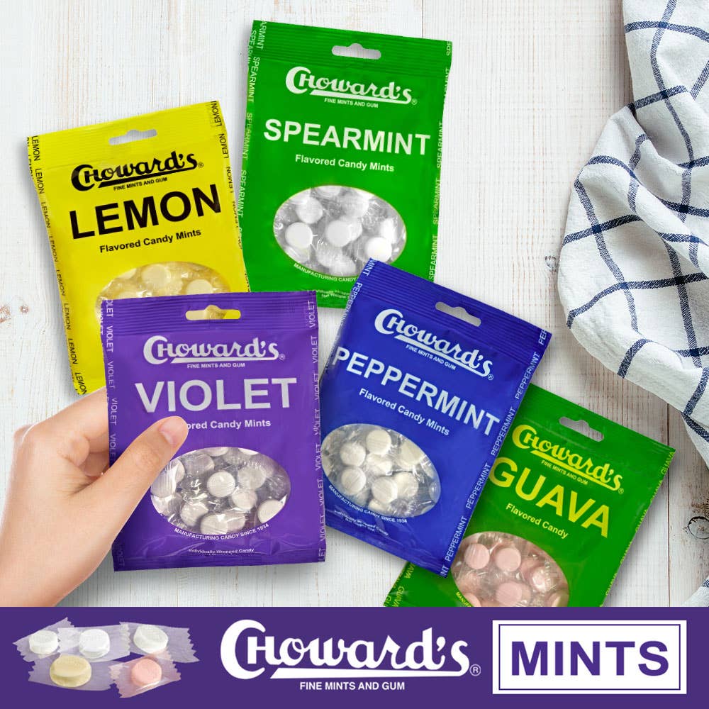 C. Howard Company, Inc. - Wholesale Mints - Choward's Guava Candy Peg Bag 3oz.5