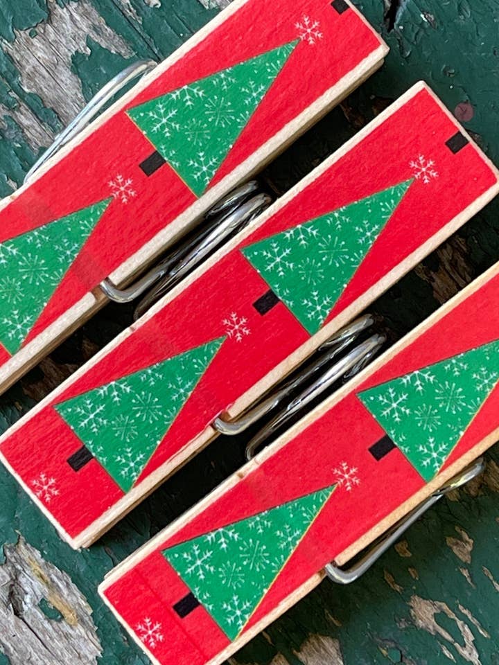 NYA Julgransformade Chipspås-klämmor för wholesale av NanCBeeCreations