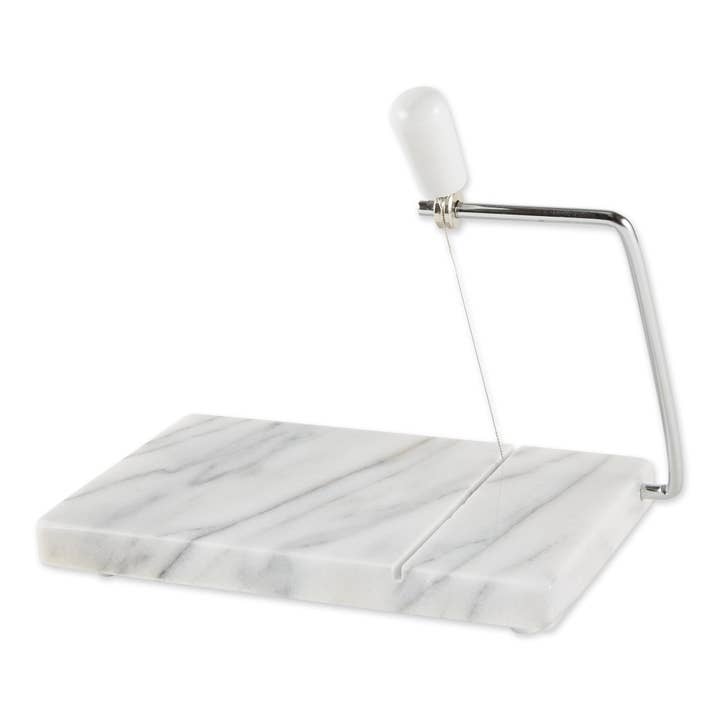 White Marble Cheese Slicer for wholesale by RSVP International