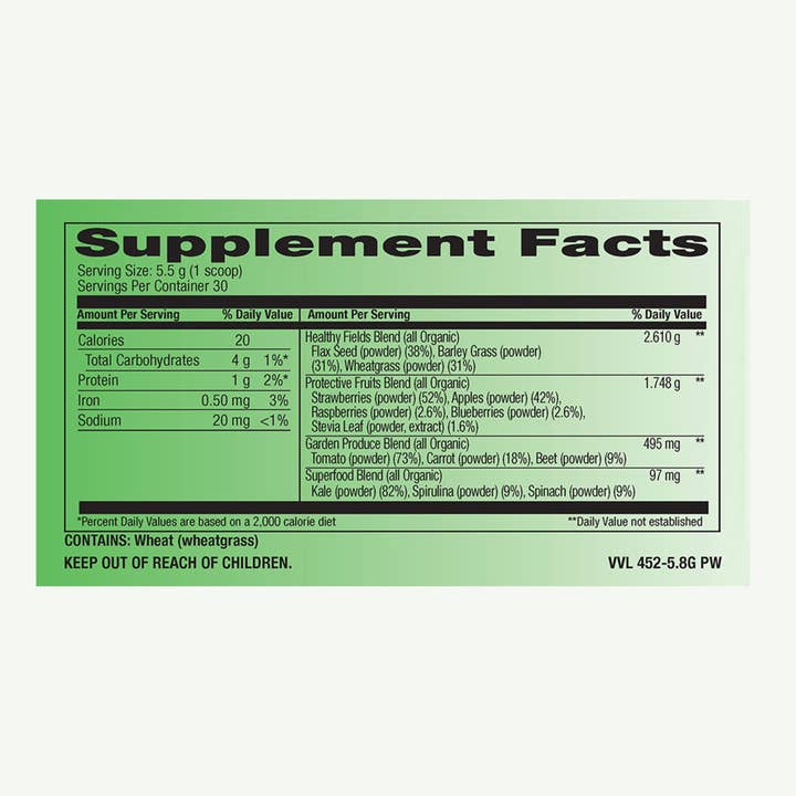 Flavor & Fettle - Wholesale Protein/Superfood Powder - Organic Greens Powder