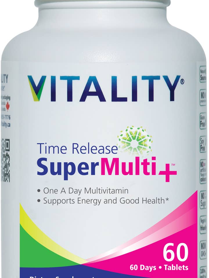 Time Release Super Multi+ | Vitamins A, D, E, C, B Complex for wholesale by Vitality Products USA