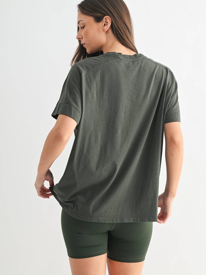 Mono B - Wholesale T-Shirt - Women's - Pima Cotton SunFade Drape Tee7