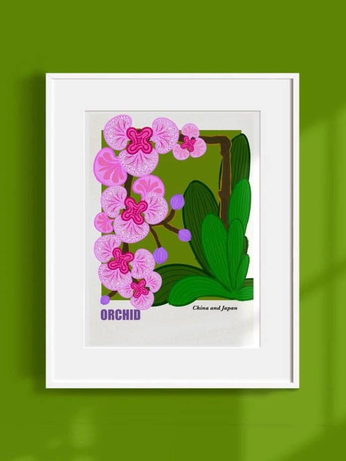 Orchid Art Print - Unframed for wholesale by Westmount Art UK