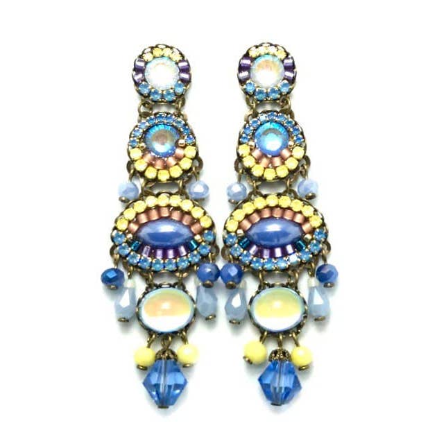 PALERMO BLUE EARRINGS for wholesale by melizijewelry