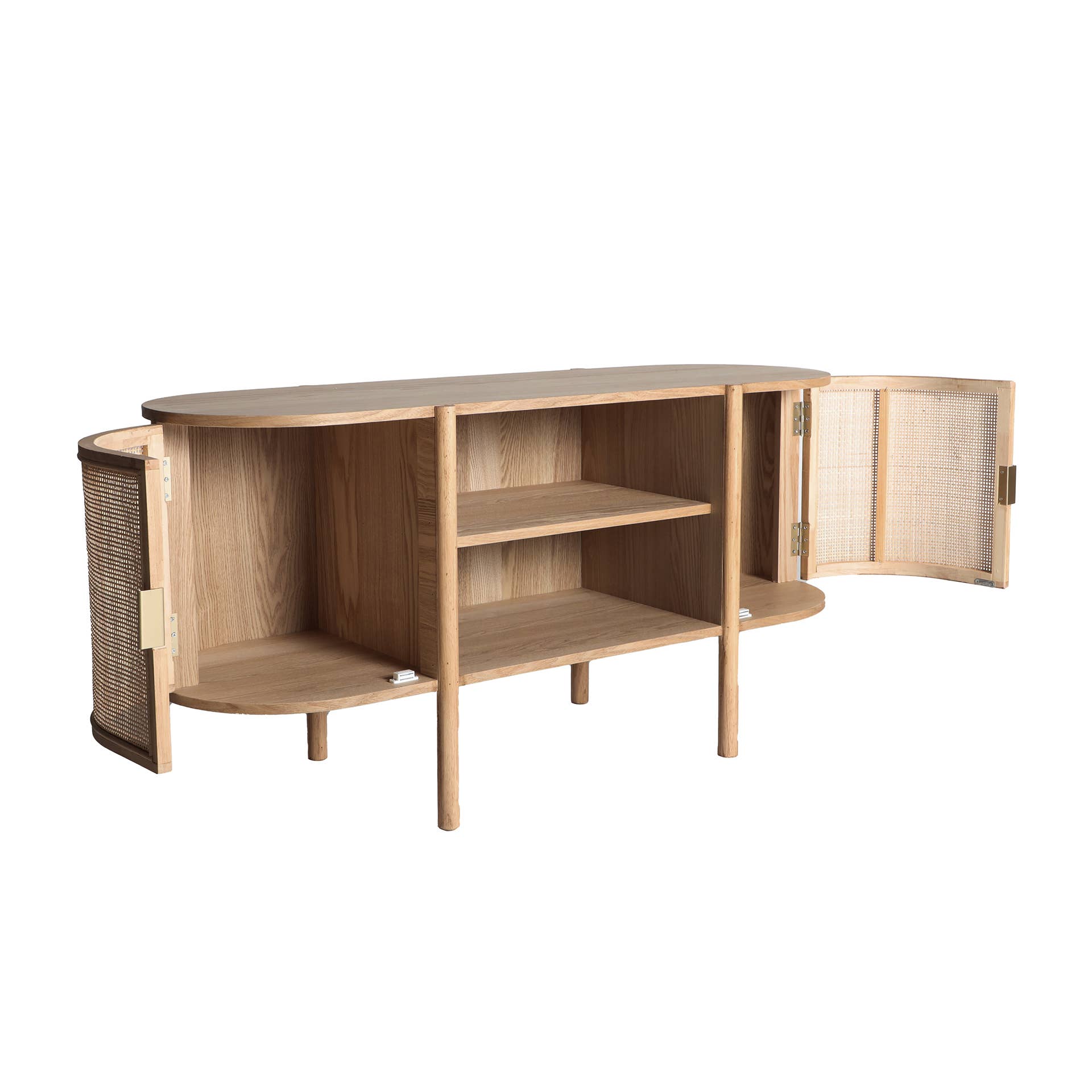 Kodu Home Design – Mesa consola por atacado – Rack de TV de madeira marrom, 120x43x60 cm1