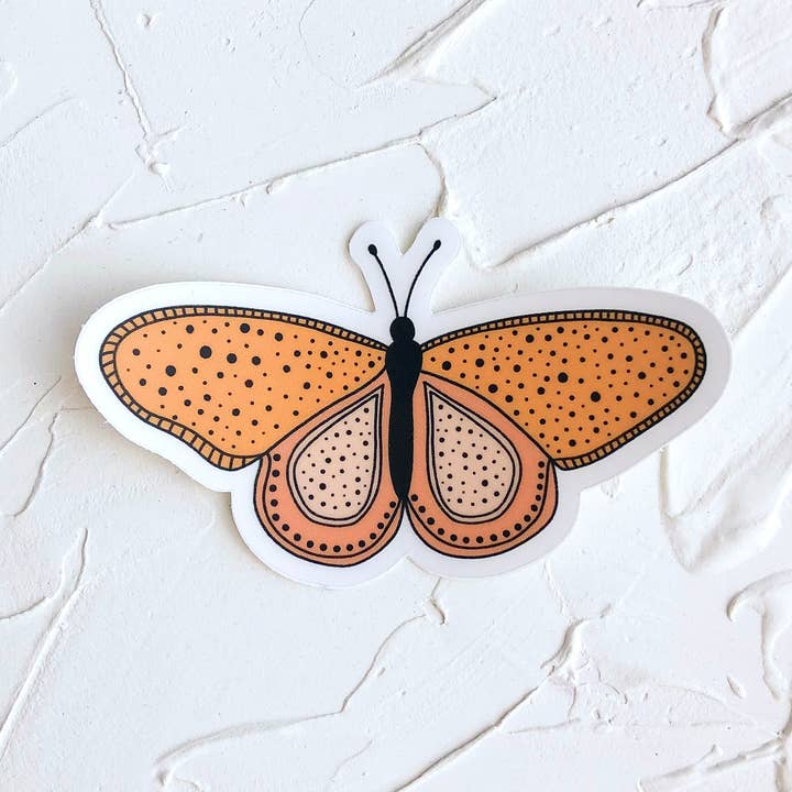 autocollant papillon (transparent) pour la vente par Lovely Lettering Corner