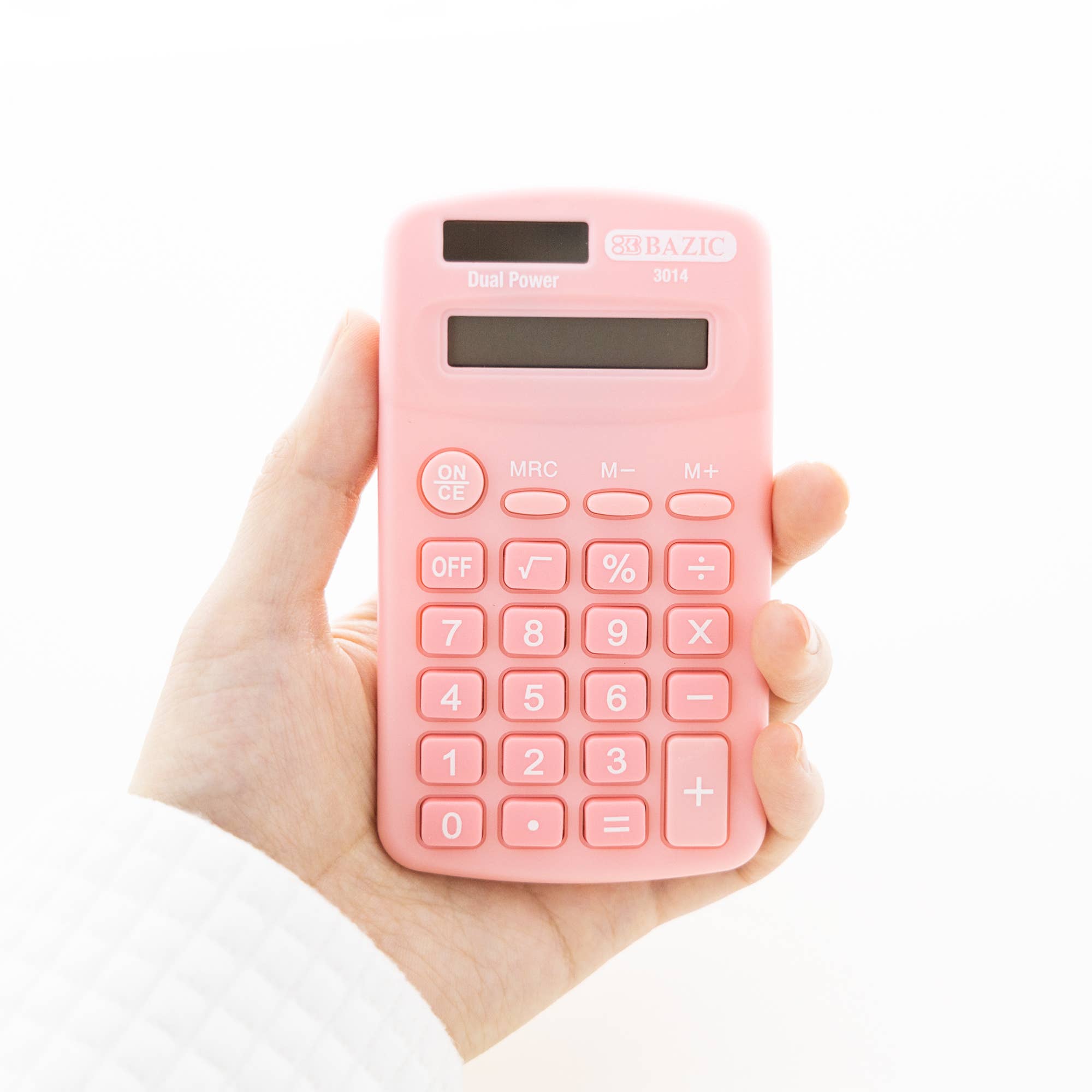 BAZIC Products - Wholesale Calculator - Pocket Size Pastel Calculator 8-Digit Dual Power5
