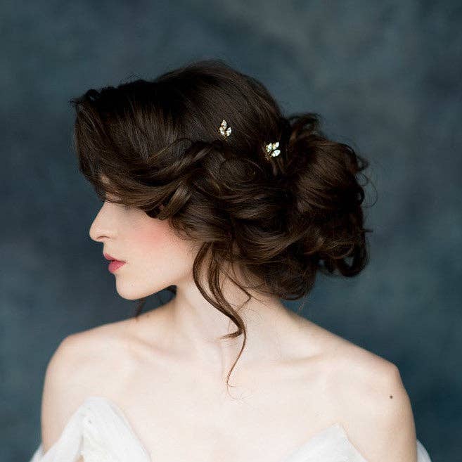 EVIE krystal brudehårnåle for engroshandel hos Blair Nadeau Bridal Adornments