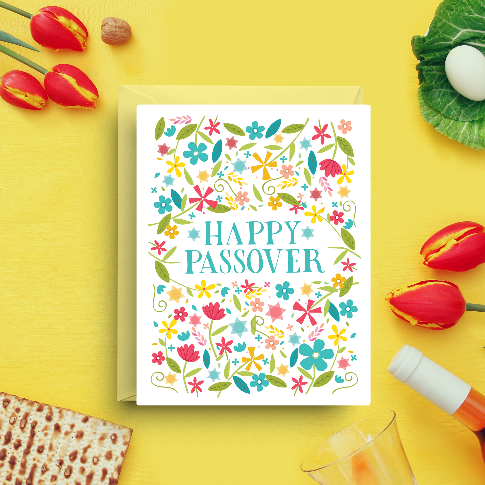 Nicole Marie Paperie – wholesale Passover card – Passover Holiday Greeting Cards- Happy Passover Boxed Set 3