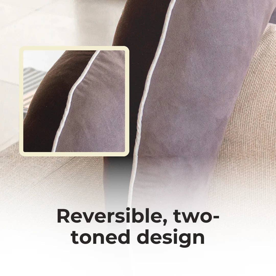 Valari - Wholesale Chair Cushion - Premium Suede - Grey/Black4