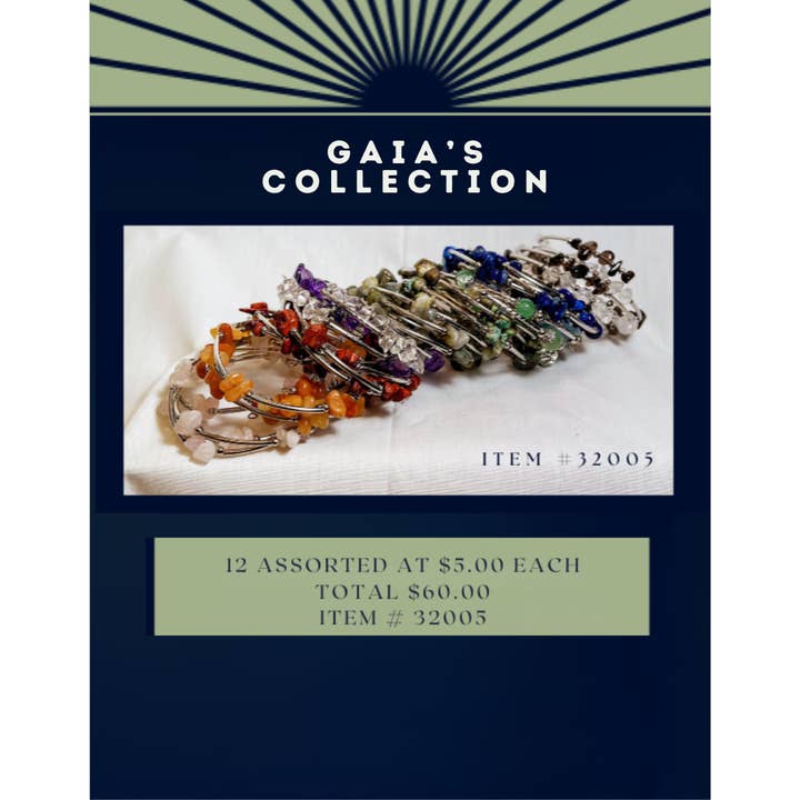 Serenity + Sol - Wholesale Beaded Bracelet - Wrap Bracelet / Gaia's Collection