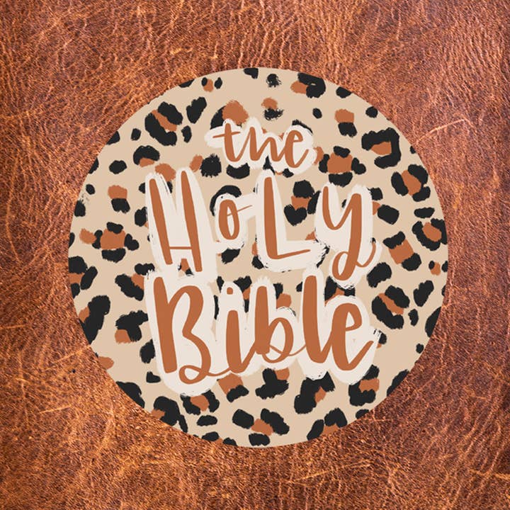 Cheetah Bible Flair Vinyl Sticker Decal for Bible for wholesale by Kingfolk Co
