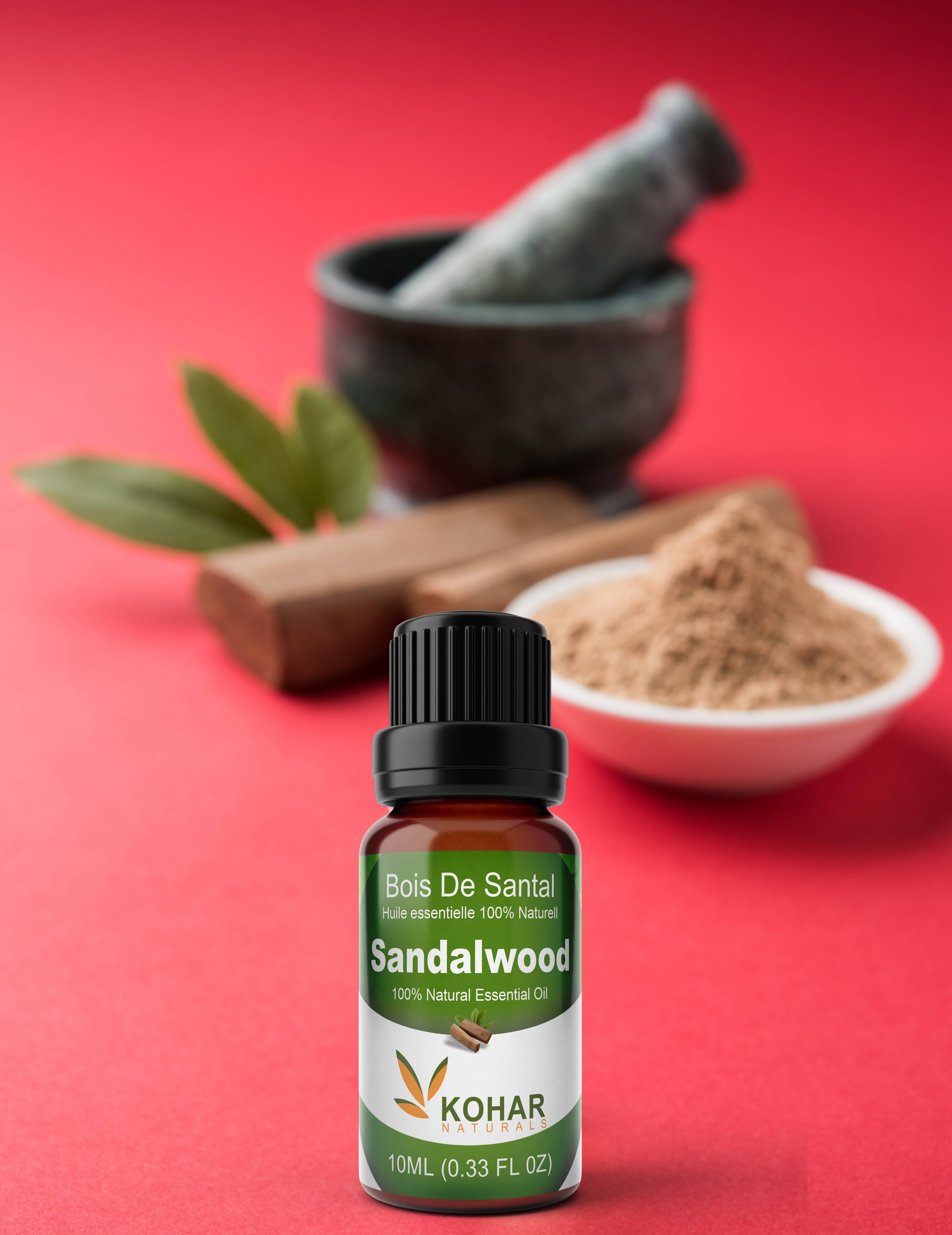 KOHAR NATURALS - Vendita all'ingrosso Olio essenziale - Olio essenziale puro di sandalo indiano, 10 ml1