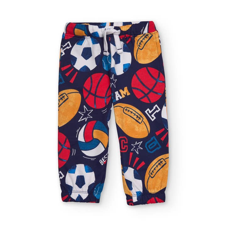 Pantalón de felpa para niño en azul con estampado deportivo y otras tendencias de Resultados para pants deportivos al por mayor. Devoluciones gratuitas y condiciones de pago a 60 días en Faire en Faire.