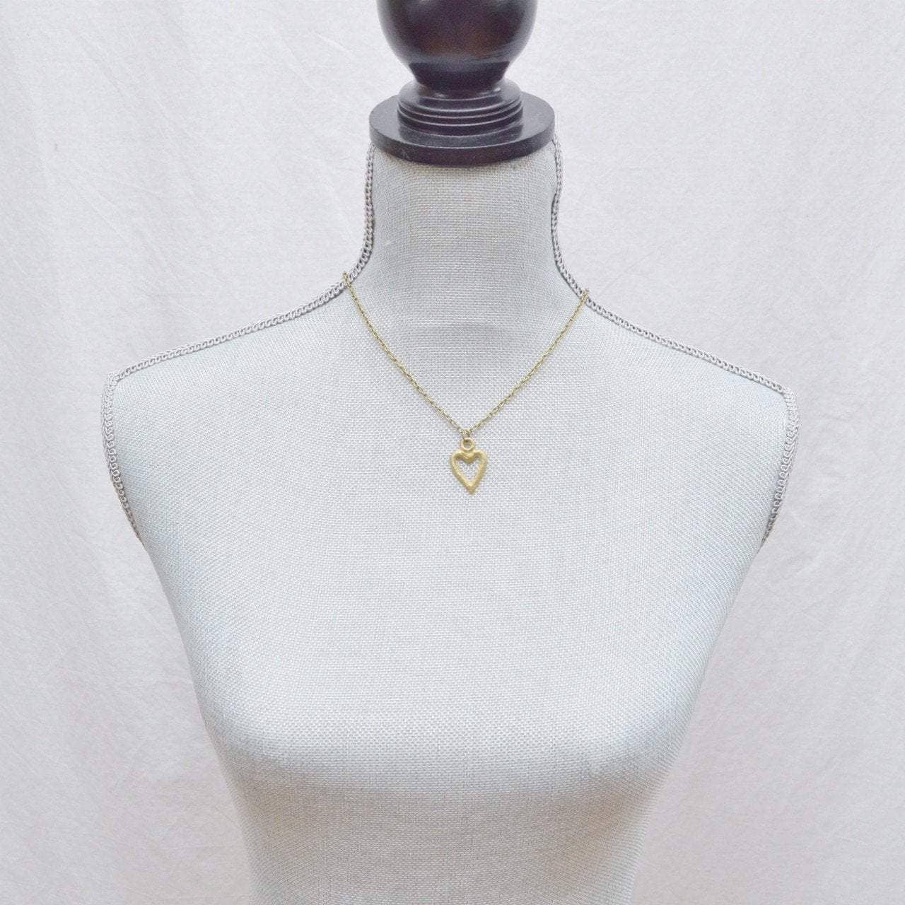 Alora Boutique Inc. - Wholesale Pendant/Charm Necklace - Akoma | Heart Pendant Necklace | Recycled Brass5