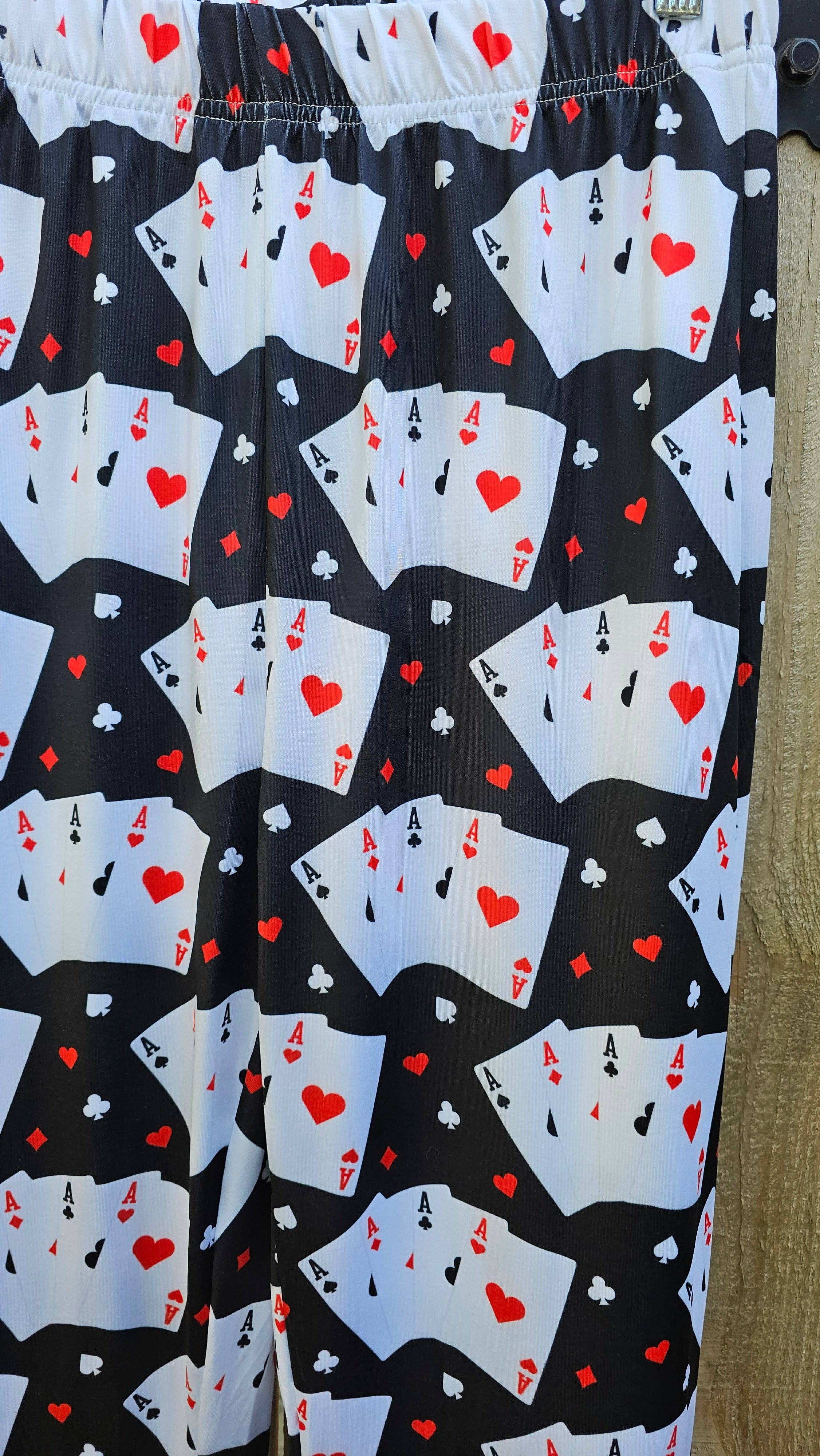 White Vegas Casino Gambling Flare Pants for wholesale on Faire5