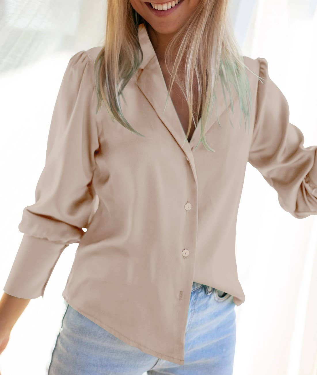 HIDDENBRAND - Wholesale Button Down Shirt - Women's - Formal classic button down shirt1