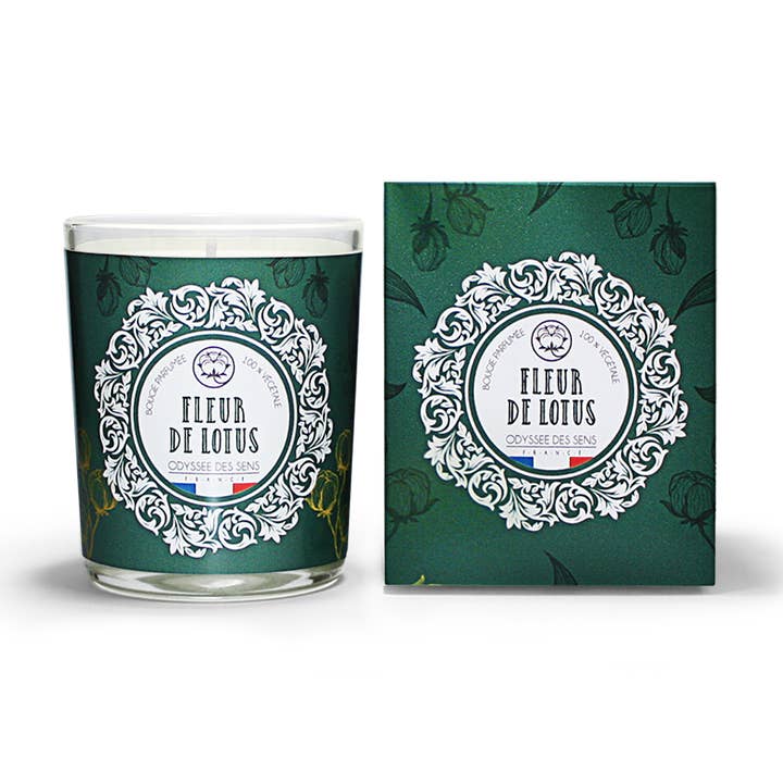 Lotus Flower - Candle 180g for wholesale by ODYSSÉE DES SENS