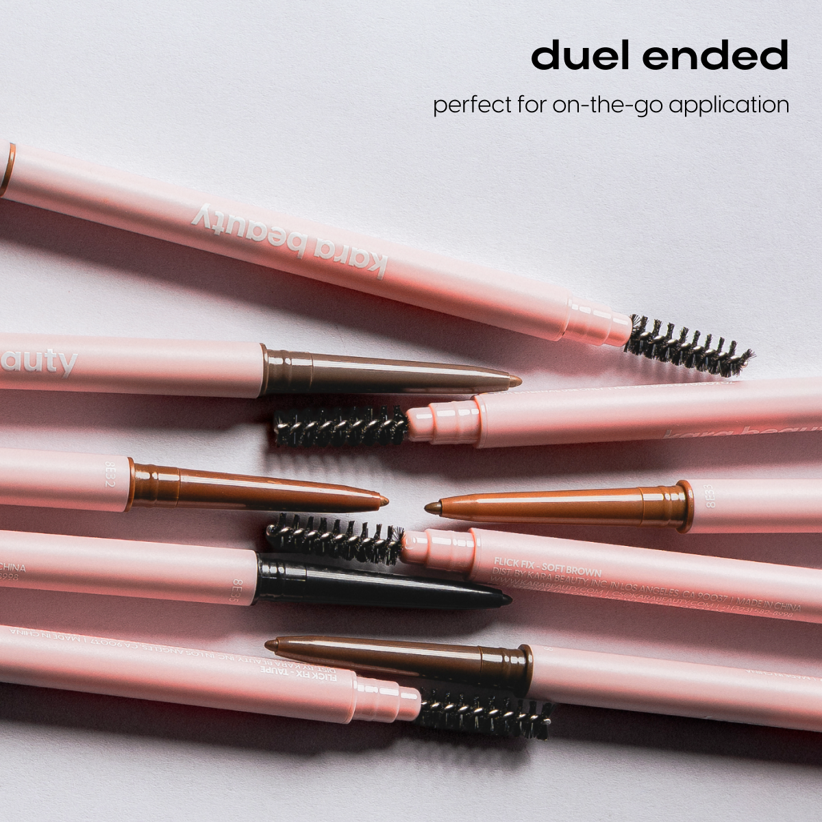 Kara Beauty - Wholesale Eyebrow Pencil/Filler - Flick Fix Brow Pencil Display Set2