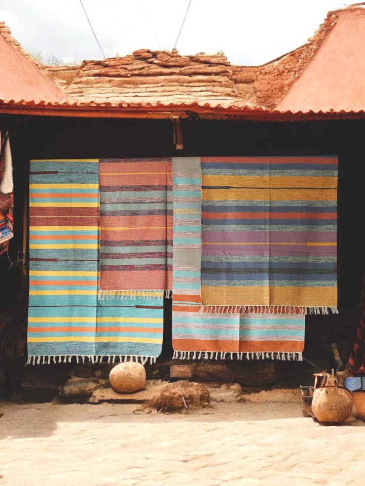 Cotton Woven Rug/Tapestry: Assorted patterns for wholesale by Annahmol