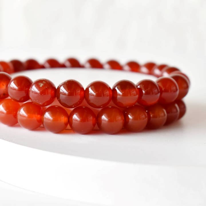 Soothing Crystals - Wholesale Beaded Bracelet - Healing Bracelet | Red Onyx | Gemstone Bracelet