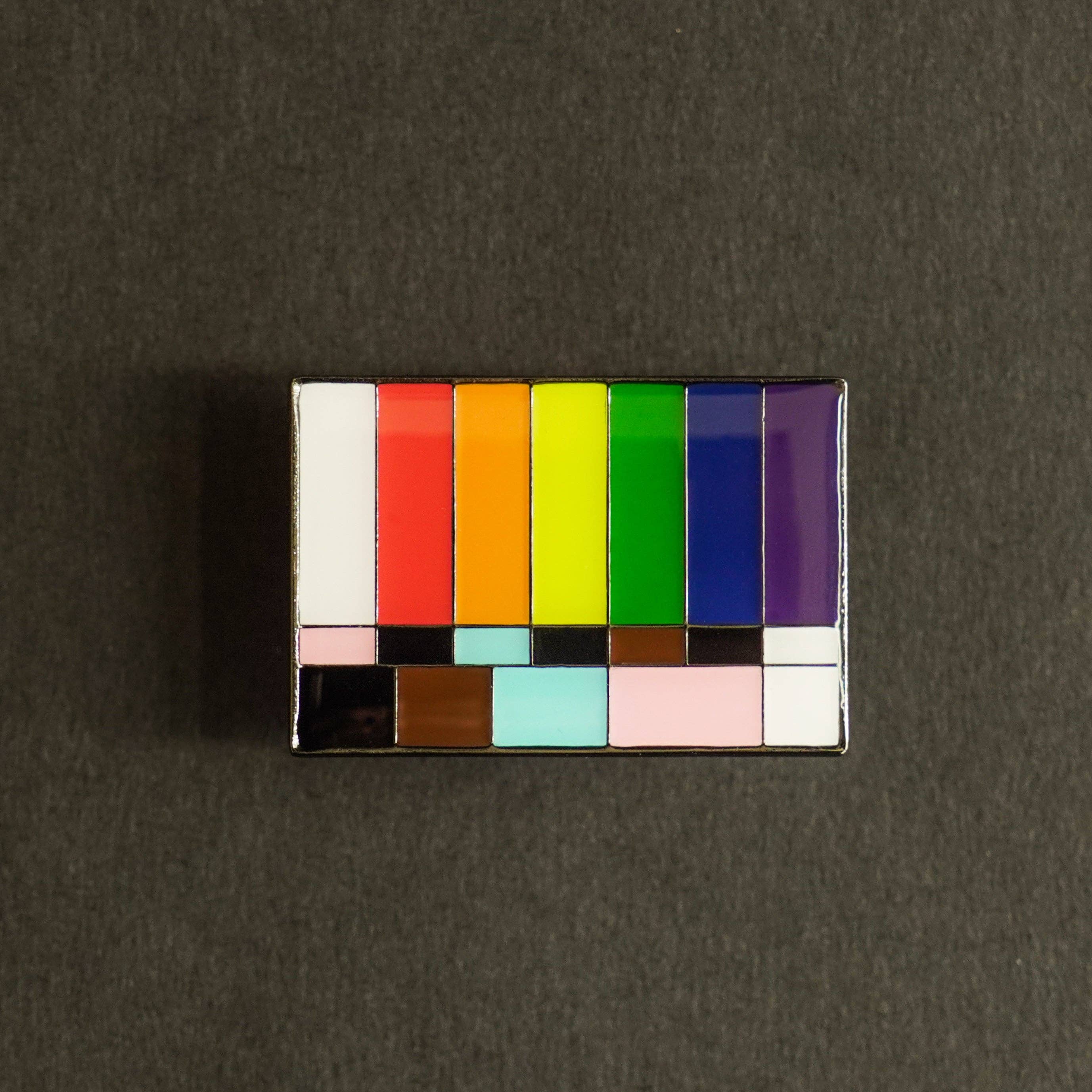 Film Pin Society - Wholesale Lapel Pin/Button - Color Bars and Tone LGBTQ+ Pride Pin 5