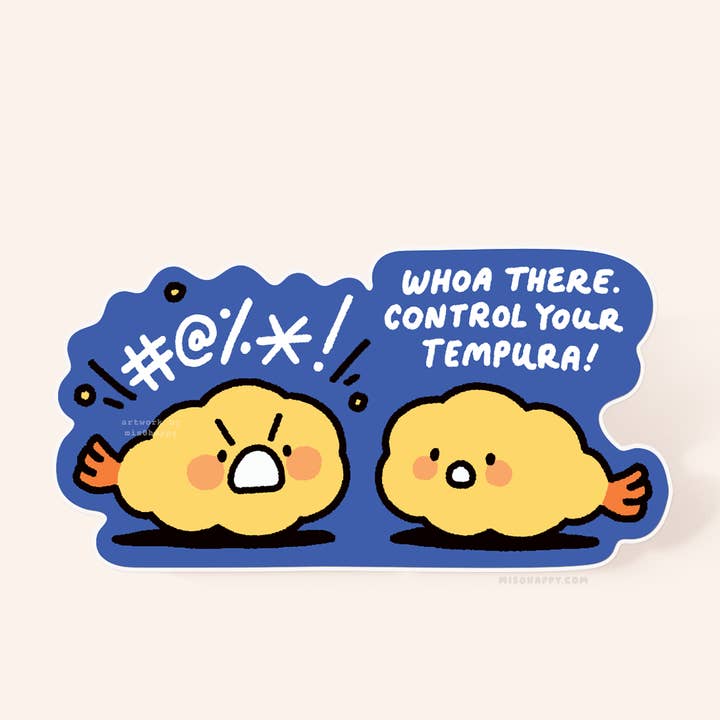 "Control Your Tempura!" Sticker for wholesale by MIS0HAPPY