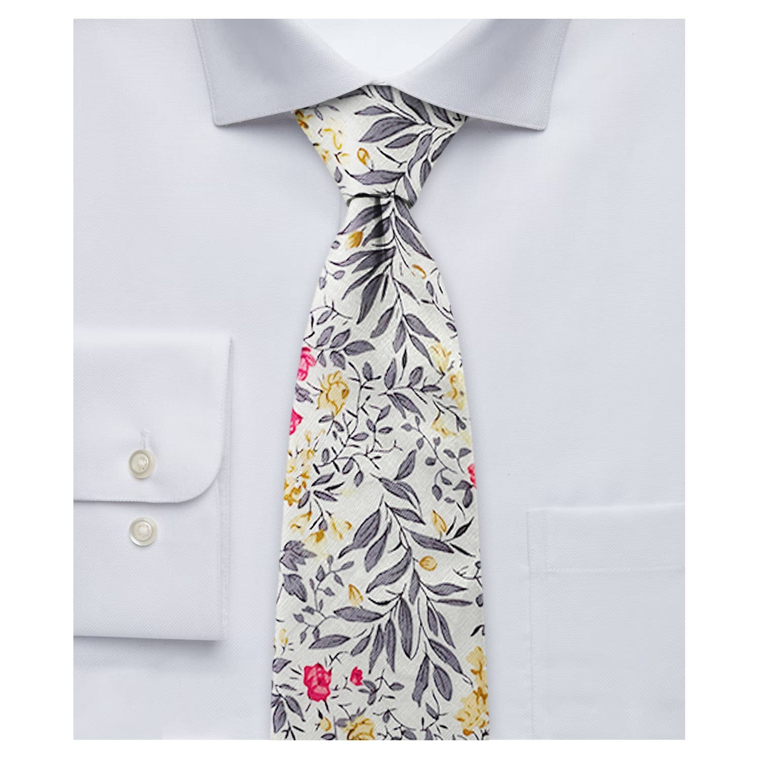 Jacob Alexander - Wholesale Necktie - Men's - Men's Tropic Bouquet Floral Tie1