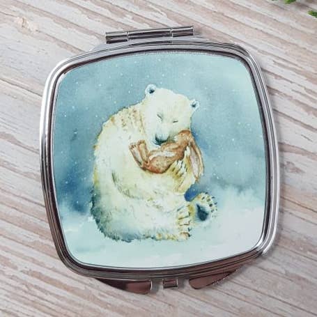Sne Bjørn kompakt spejl for engroshandel hos Love Country