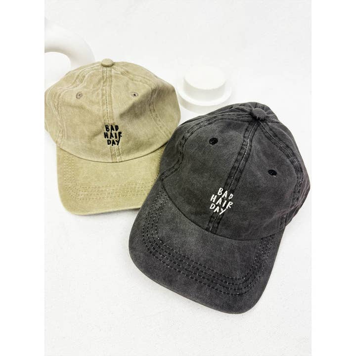 Love and Repeat - Wholesale Baseball Cap - Unisex - Bad Hair Day Embroidered Washed Baseball Cap9