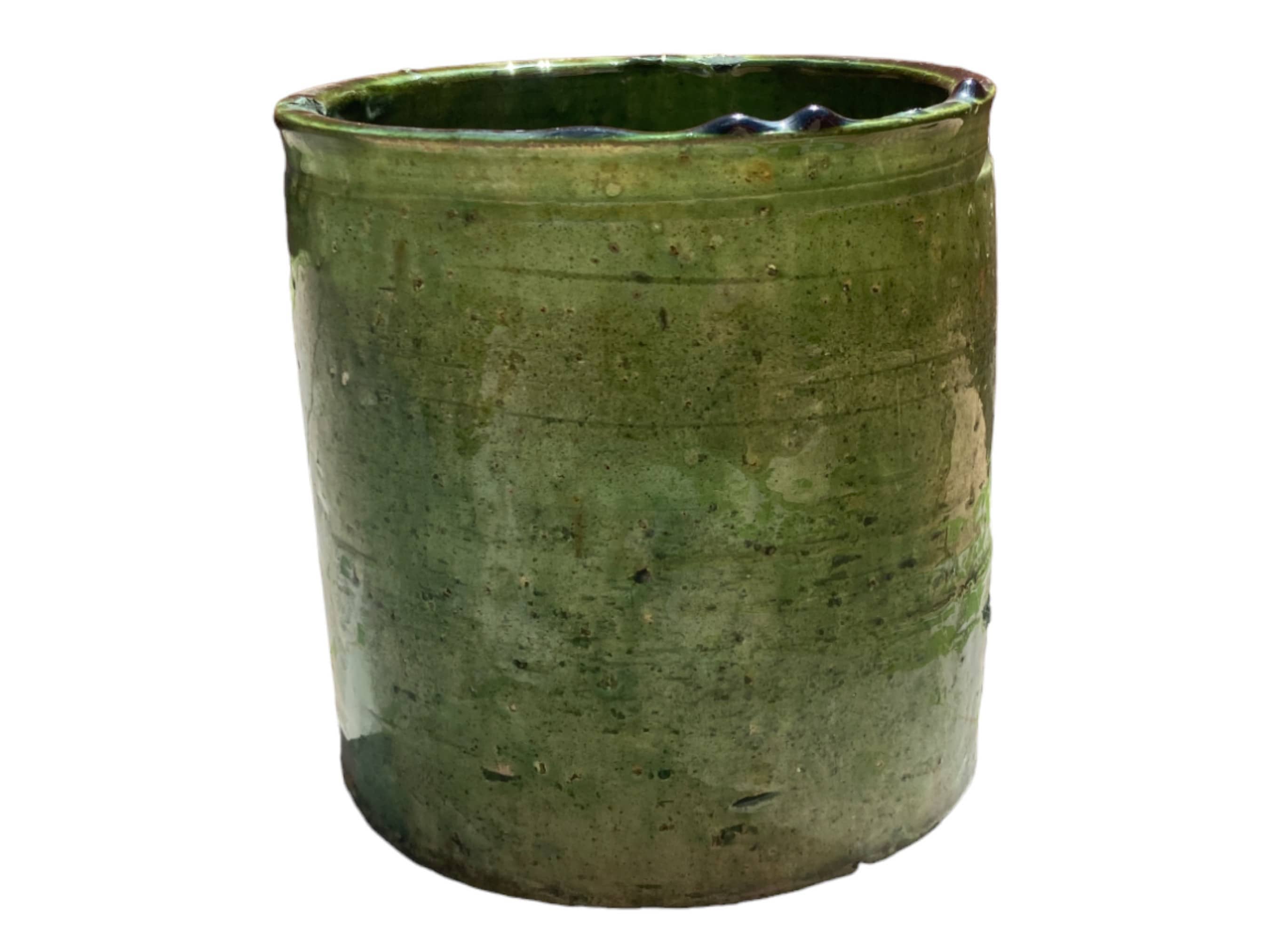 Moroccantastics - Wholesale Plant Pot - Handmade Tamegroute Green Planter / Candle Vessel3