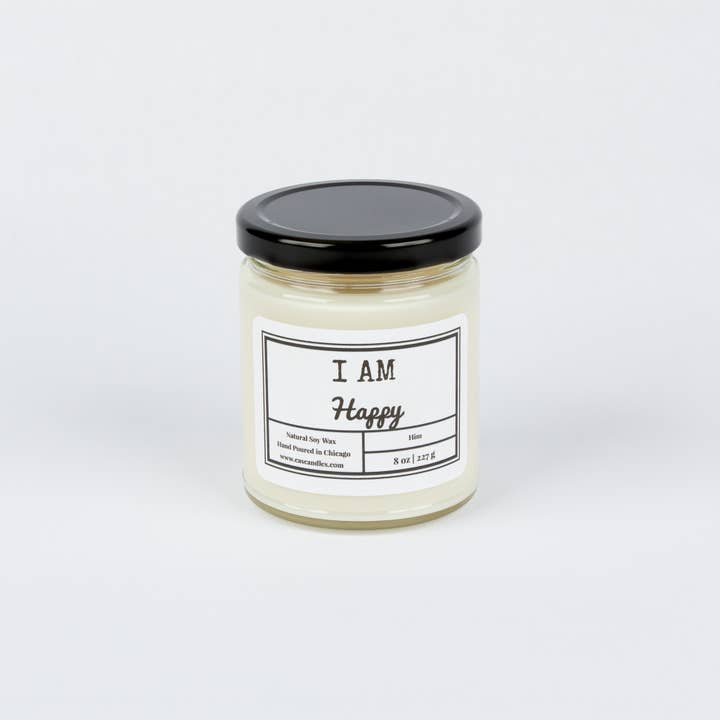 I AM Happy - Affirmation Candle for wholesale by C.A.S Candles