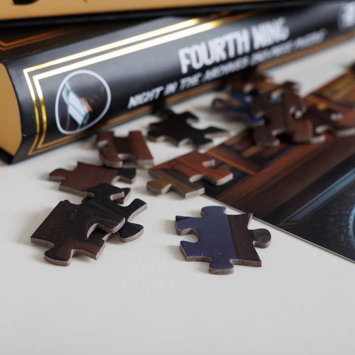 Kingdom of Threads - Wholesale Puzzle – Adult - Night in the Archives Keepsake Puzzle | Fourth Wing4